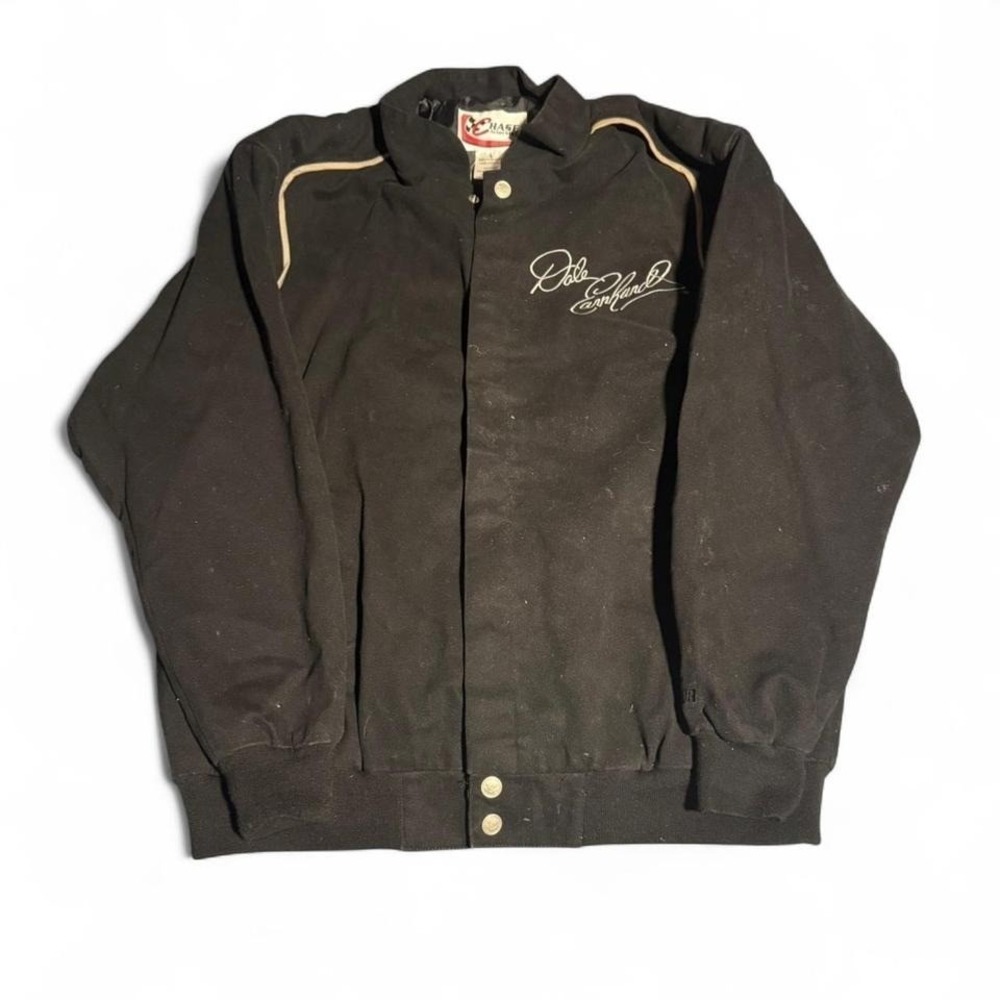 VTG Chase Authentics Dale Earnhardt Legacy Jacket Black & Silver Mens Large